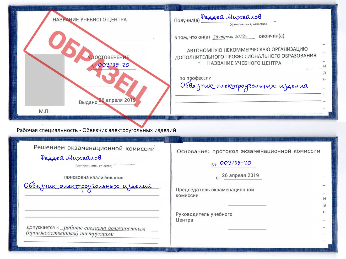 Обвязчик электроугольных изделий Ногинск