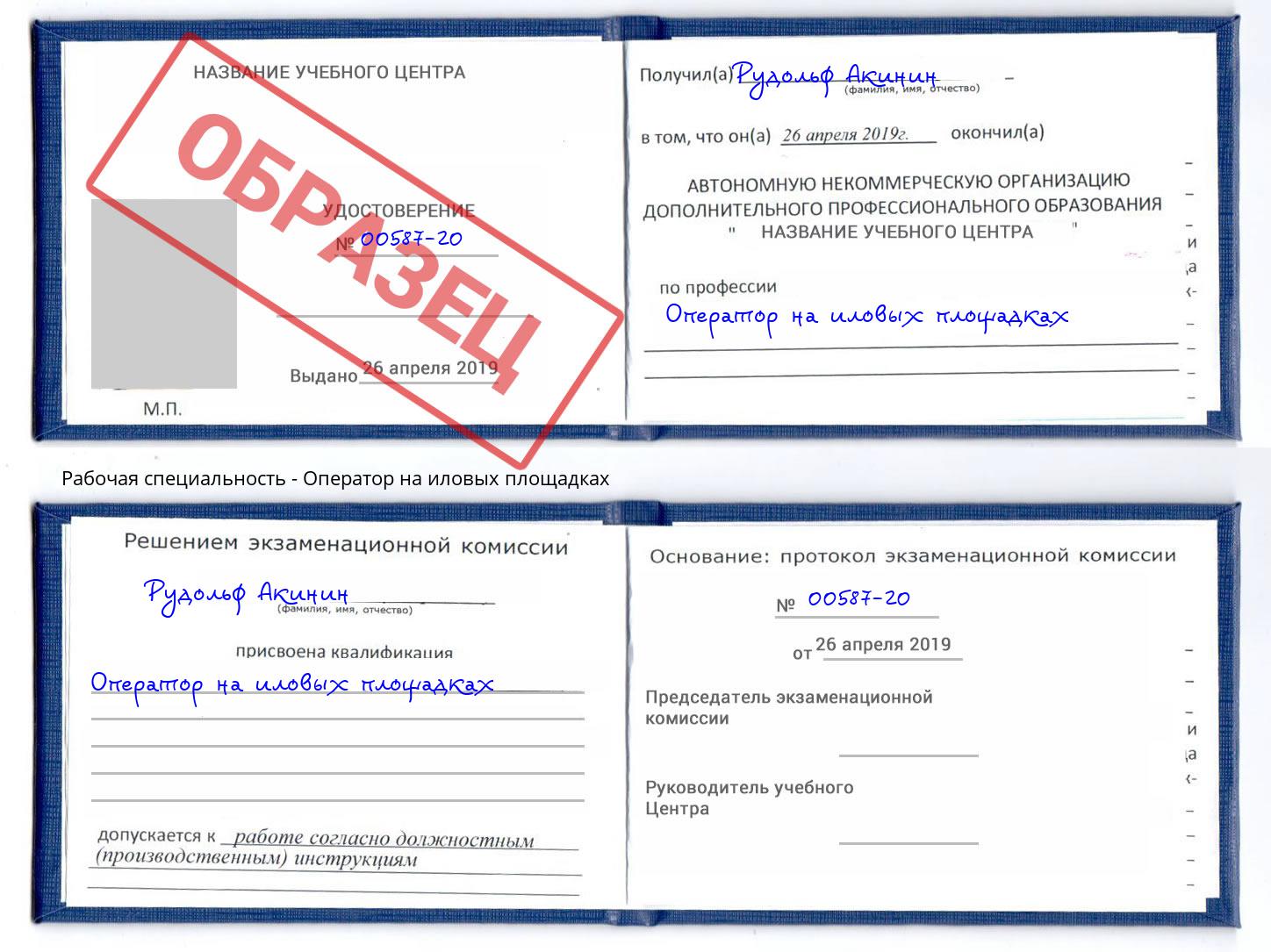Оператор на иловых площадках Ногинск