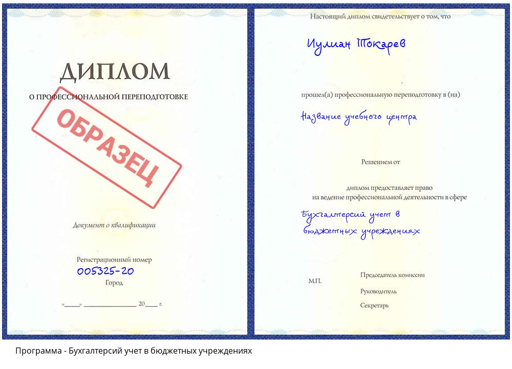 Бухгалтерсий учет в бюджетных учреждениях Ногинск