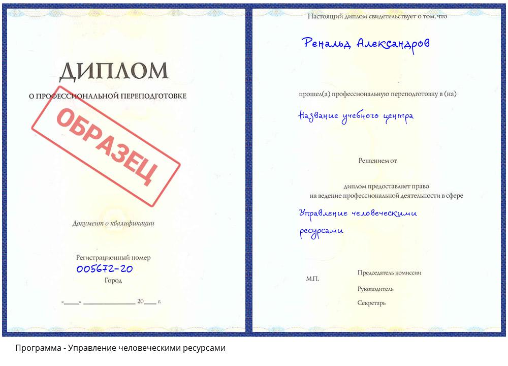 Управление человеческими ресурсами Ногинск